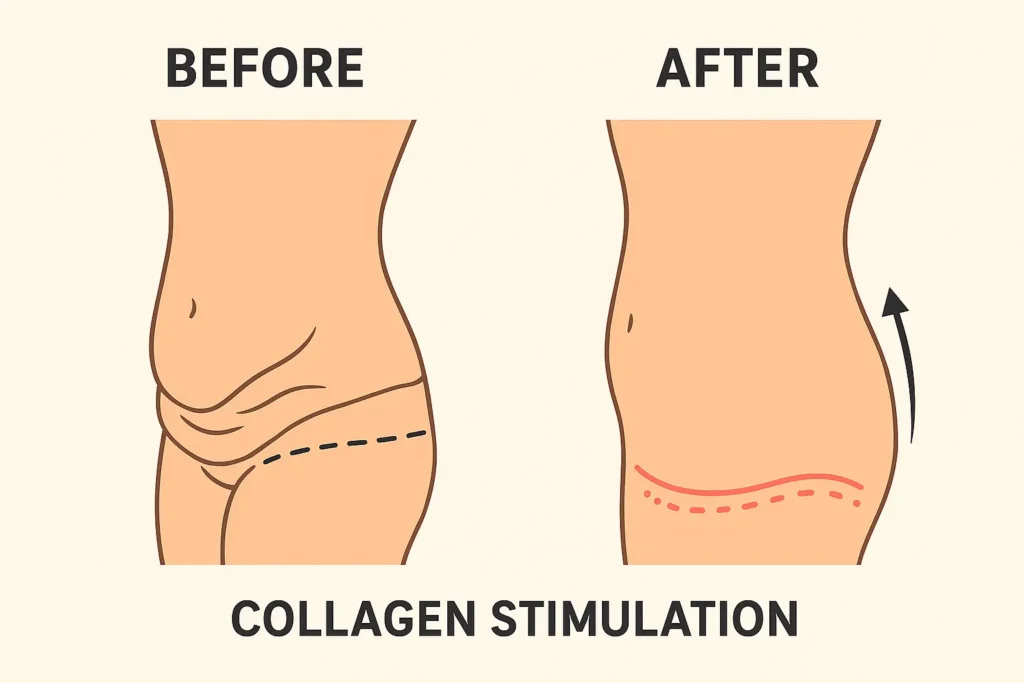 Before and after results for sagging skin after weight loss injections Torry